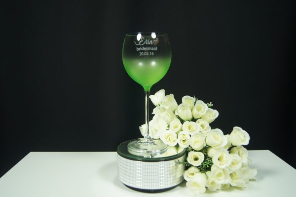 Haze Coloured Wine Glass
