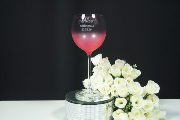 Haze Coloured Wine Glass