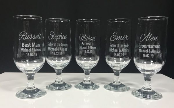 Footed Beer Glass