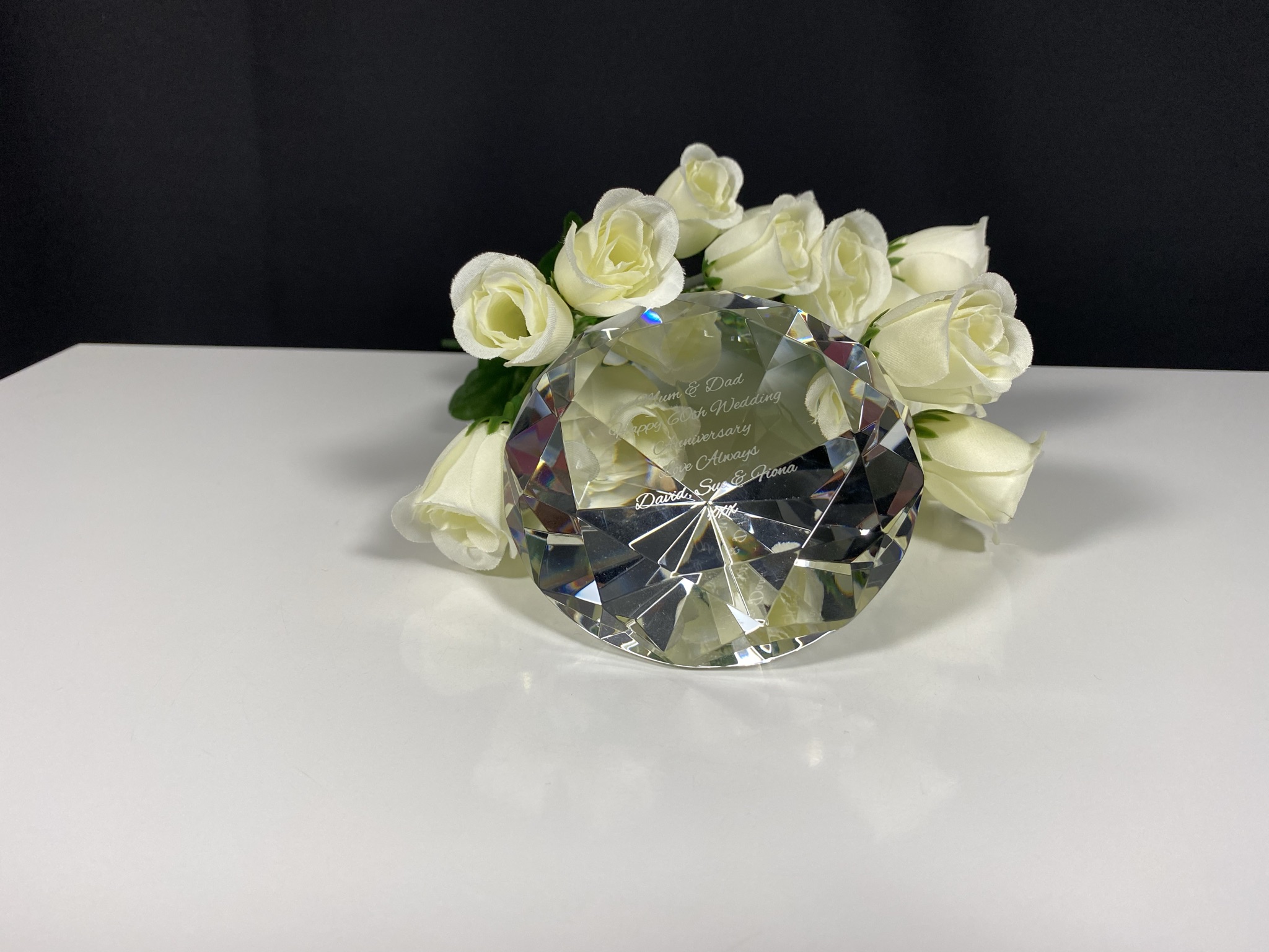 Crystal Diamond Paperweight